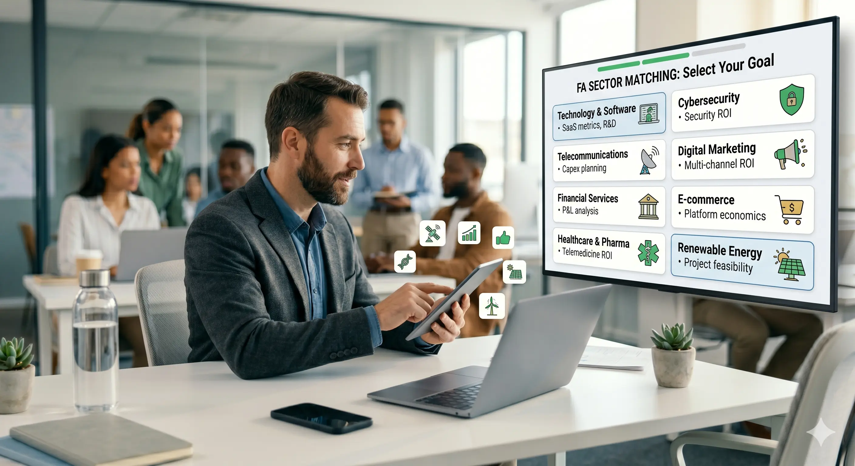 Financial analyst hiring discussion